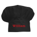 Personalised black chefs hat for children