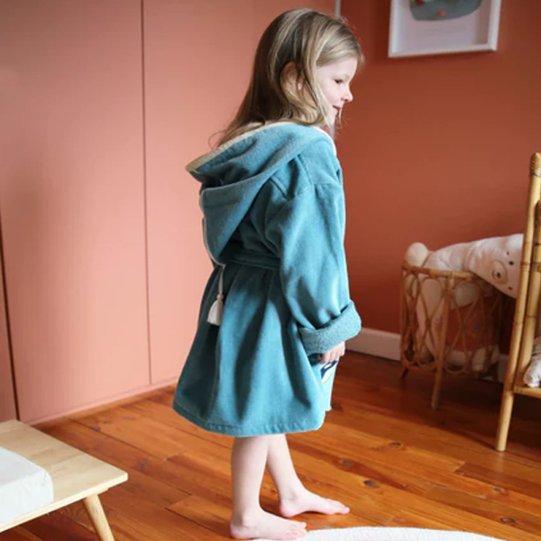Personalised child bathrobe Orca