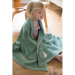 Personalised children's towel 70 x 140 cm - Green Penguin