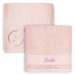 Personalised children's towel 70 x 140 cm  Pink Bunny