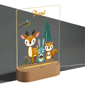 Personalised enchanted forest night light Personalised enchanted forest night light