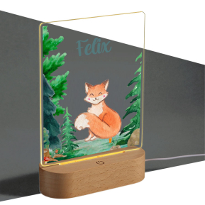 Personalised night light forest and animals Personalised night light forest and animals