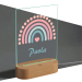 Personalised night light with rainbow and name