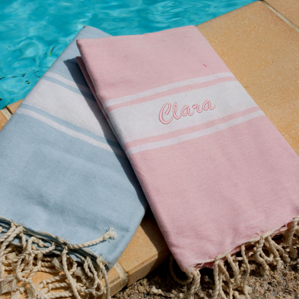 Personalised traditional beach fouta