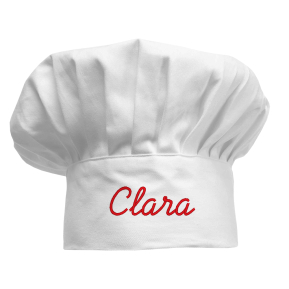 Personalised white chef’s hat for children Personalised white chef’s hat for children