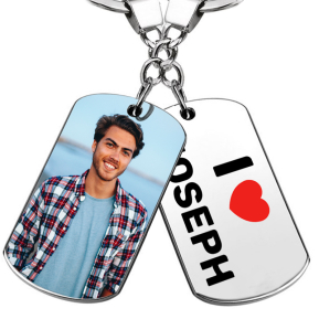 Photo keychain I Love Photo keychain I Love