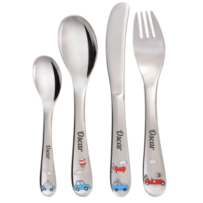 Pilot cutlery customized with a name Pilot cutlery customized with a name