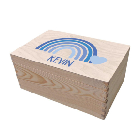 Printed keepsake box with rainbow Printed keepsake box with rainbow
