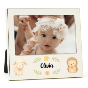 Printed photo frame for birth or christening Printed photo frame for birth or christening