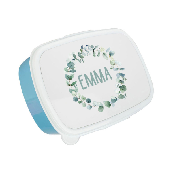 Printed snack box with a crown of flowers