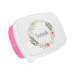 Printed snack box with a crown of flowers