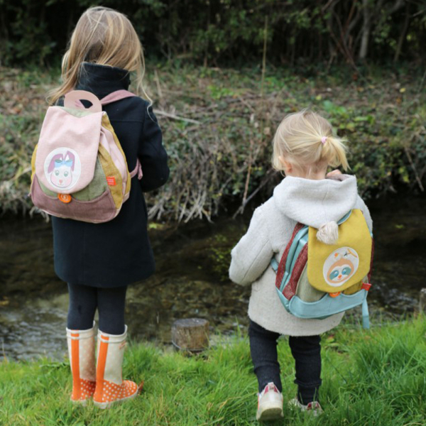 Personalised backpack with sloth design