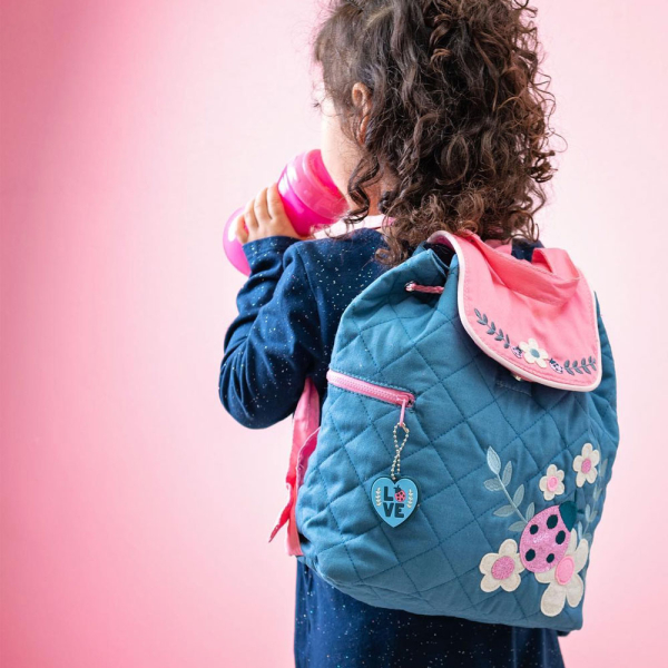 Personalised backpack for little girls ladybug