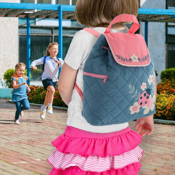 Personalised backpack for little girls ladybug
