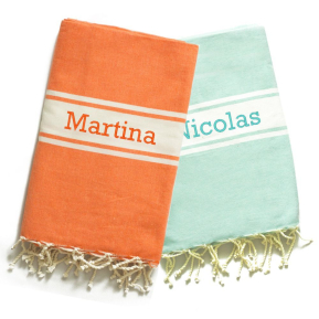Personalised traditional beach fouta Personalised traditional beach fouta