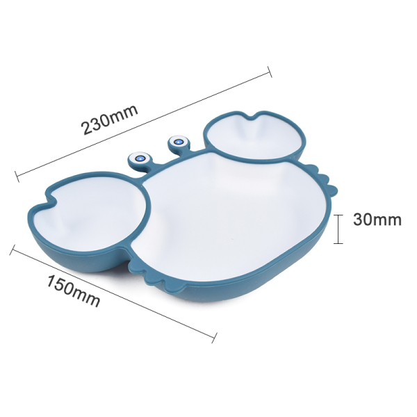 White crab plate and engraved cutlery
