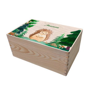 Wooden storage box forest