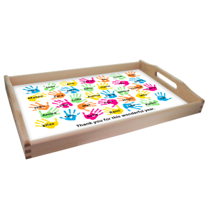 Personalised plate childrens hands