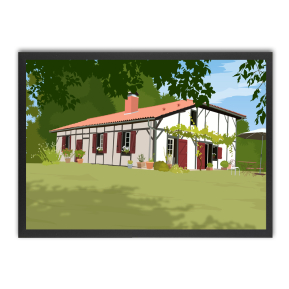 House portrait customised from a photo