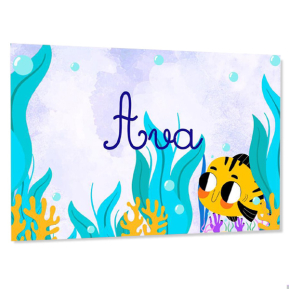 Personalised kids door sign - under the sea