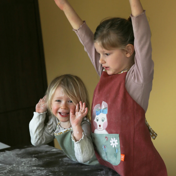 Personalised kids apron Lady Rabbit