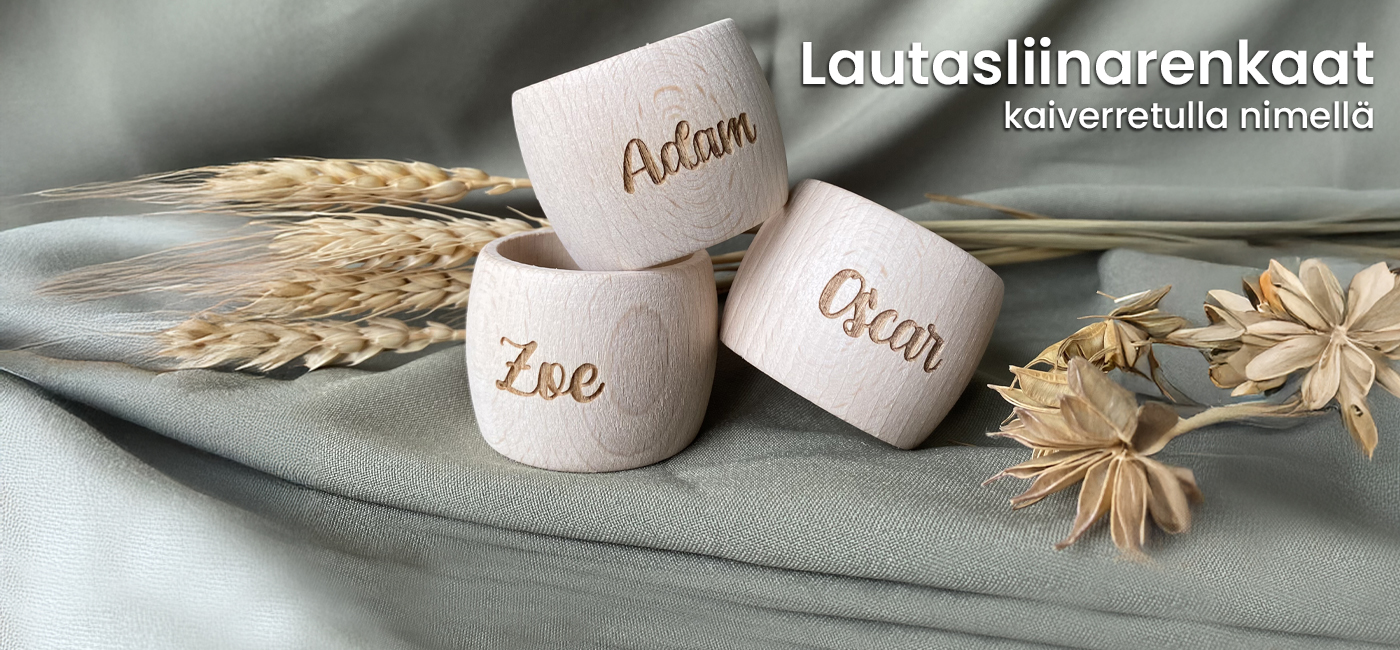 Kaiverretut lautasliinarenkaat