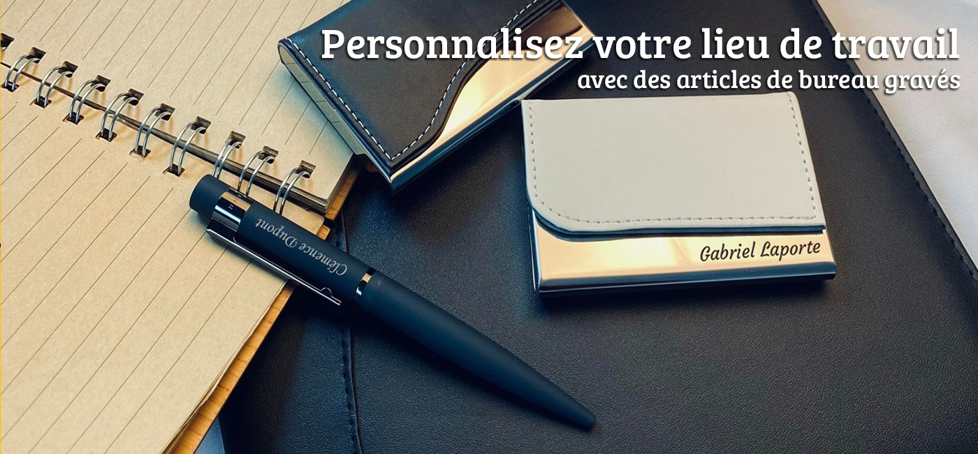 Articles de bureau personnaliss