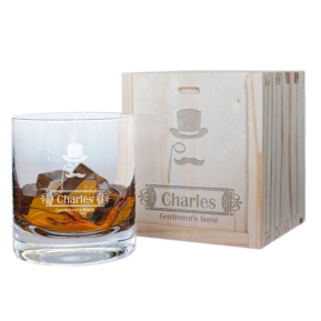 Verre  whisky grav prnom 