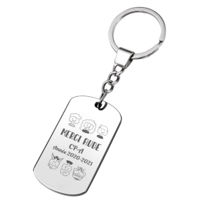 Porte-cls plaque Merci Matresse