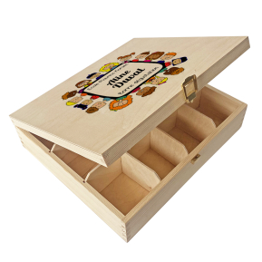 Coffret  th 12 compartiments Merci Matresse