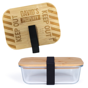 Bote  repas en verre personnalise