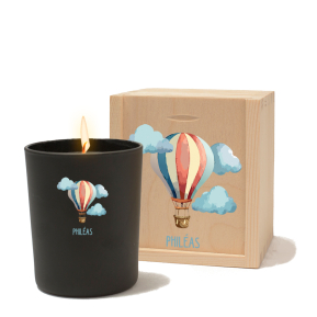 Bougie montgolfire personnalise en couleur