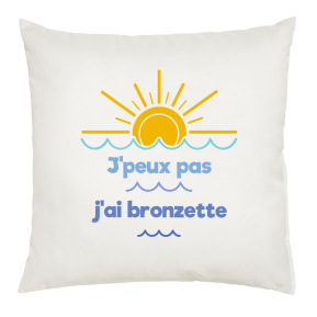Coussin Vacances  la mer personnalis