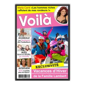 Couverture de magazine People personnalise