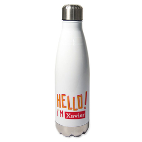 Gourde isotherme personnalise HELLO