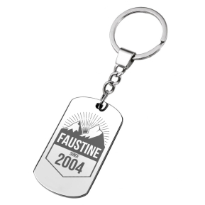 Porte-cls plaque anniversaire