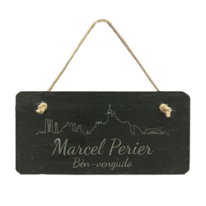 Plaque de porte en ardoise personnalise Marseille