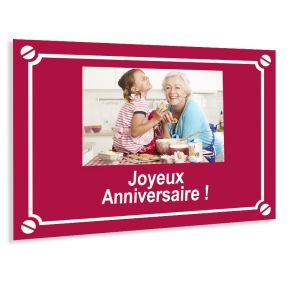 Plaque de rue personnalise avec photo