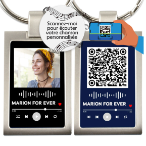 Chanson personnalise sur porte-cls