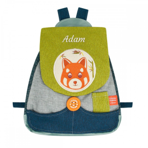Sac  dos Panda Roux personnalis