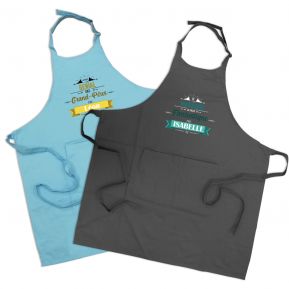 Tablier personnalis Evasion 100% coton