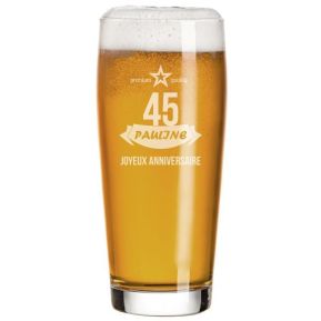 Verre  bire anniversaire