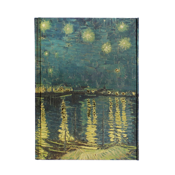 Carnet A5 Nuit étoilée sur le Rhône de Vincent Van Gogh
