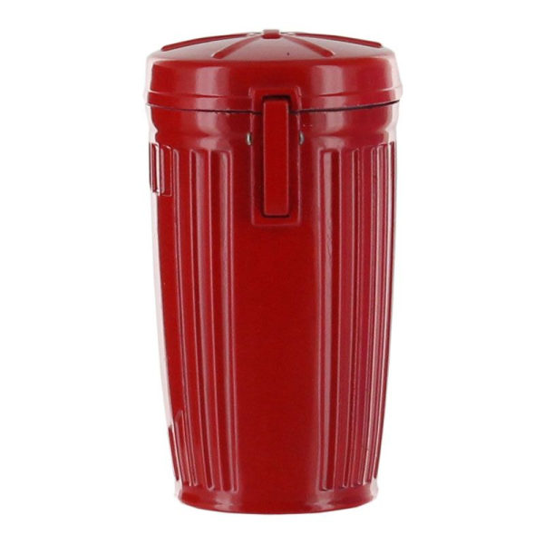 Cendrier de poche personnalisé poubelle rouge