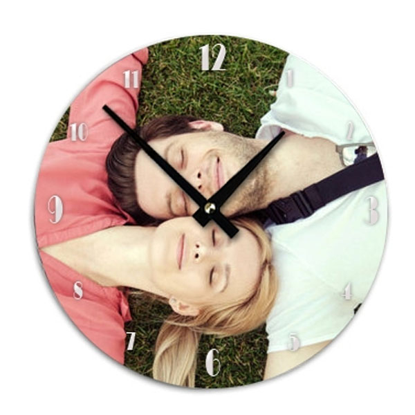 Horloge ronde personnalisée photo