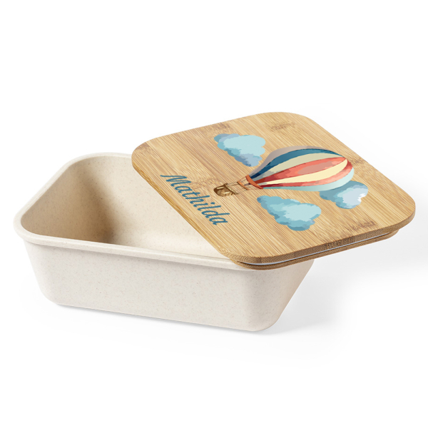 Boîte à goûter montgolfière