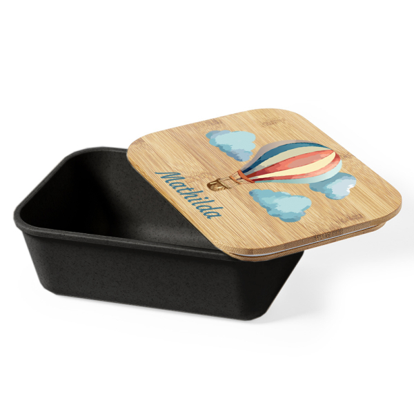 Boîte à goûter montgolfière