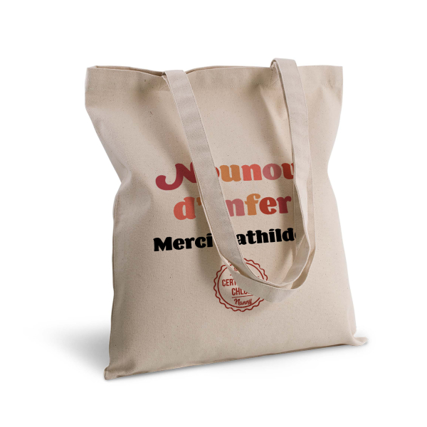 Totebag nounou d'enfer