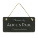 PLaque de porte Bienvenue chez nous