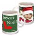 Mug noël personnalisé photo vert